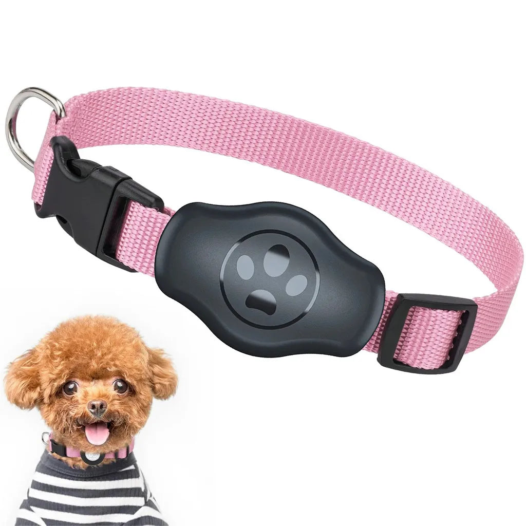 TrackSafe™ Waterproof Reflective Dog Collar with AirTag Holder