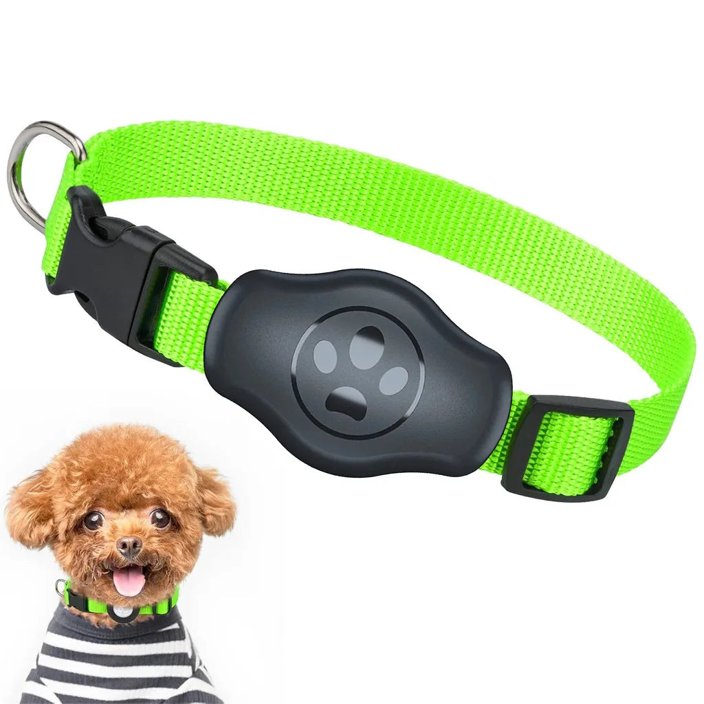 TrackSafe™ Waterproof Reflective Dog Collar with AirTag Holder