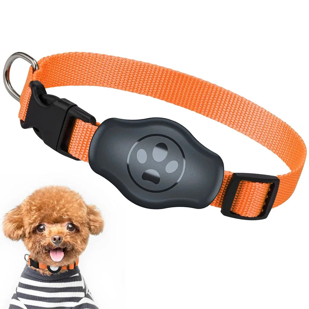 TrackSafe™ Waterproof Reflective Dog Collar with AirTag Holder