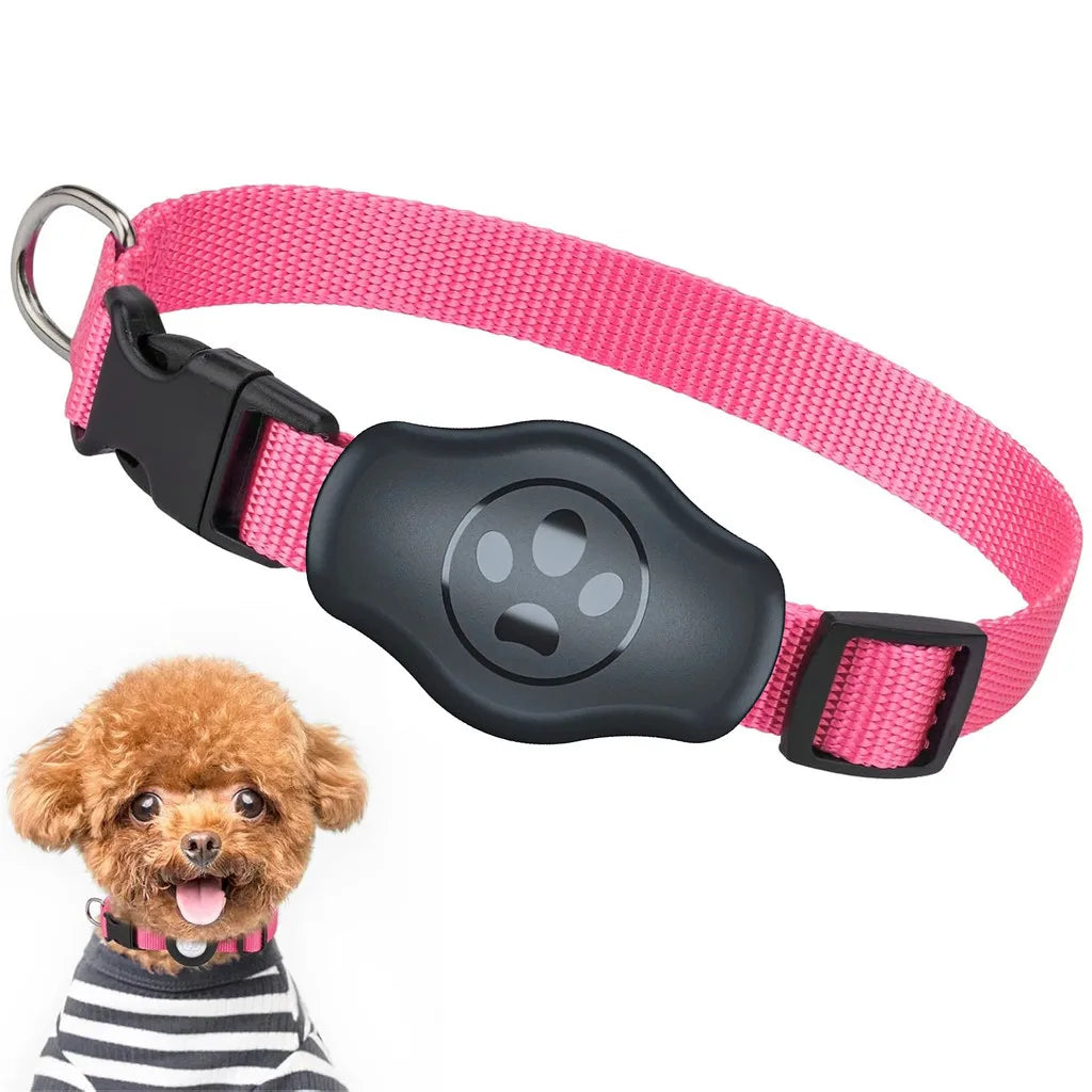 TrackSafe™ Waterproof Reflective Dog Collar with AirTag Holder
