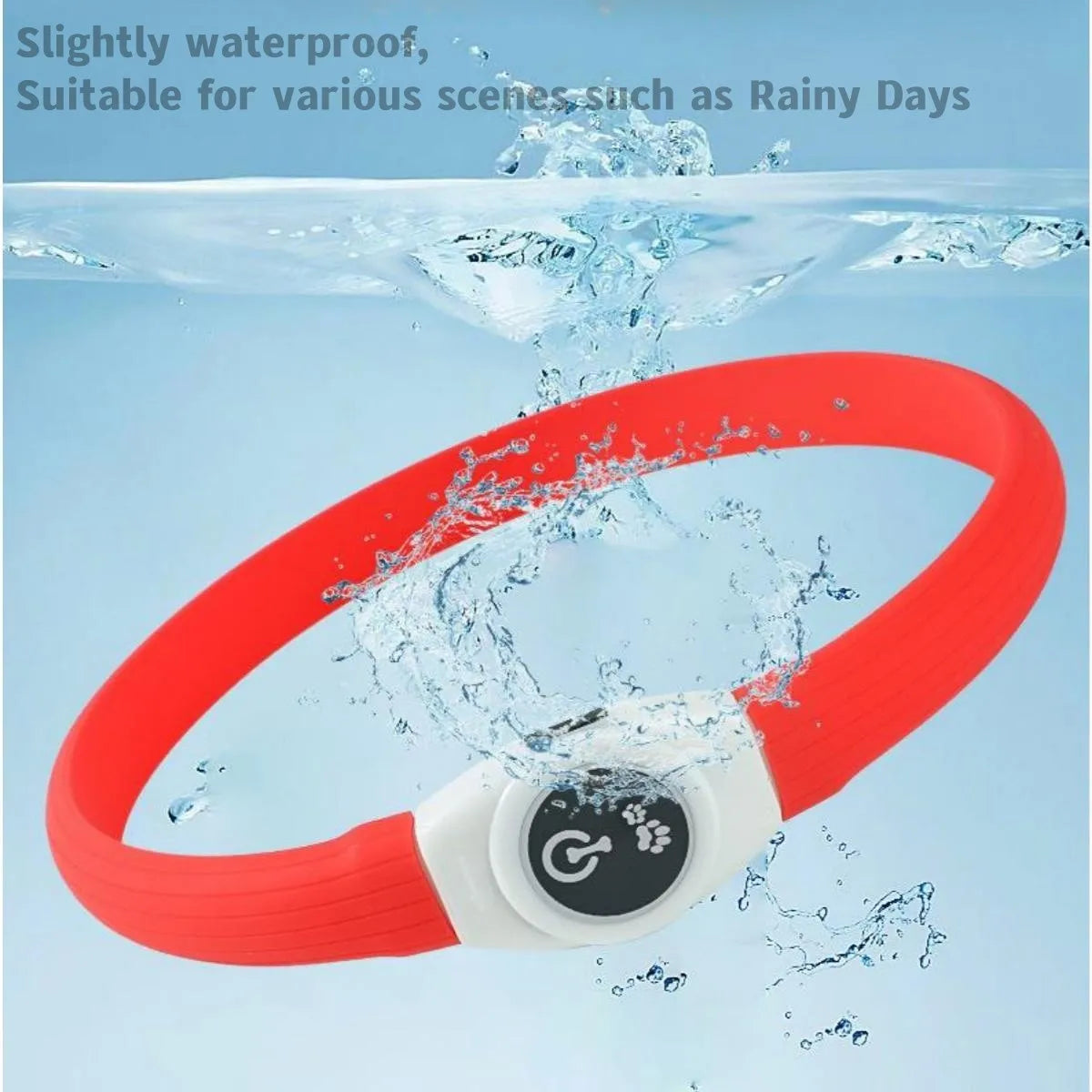 GlowWalk™ Rechargeable LED Dog Collar