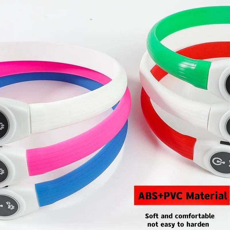 GlowWalk™ Rechargeable LED Dog Collar