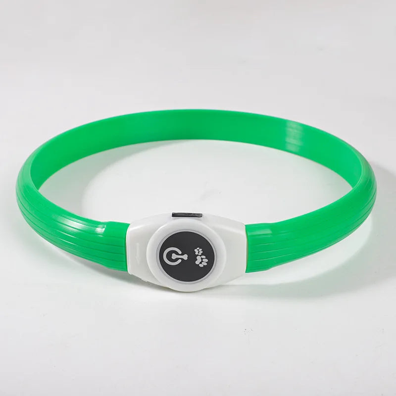GlowWalk™ Rechargeable LED Dog Collar